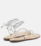 Amanu Karima metallic leather sandals