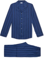 Schiesser - Alfred Striped Cotton Pyjama Set - Blue