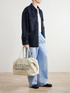 Satoshi Nakamoto - Studded Embellished Leather Weekend Bag - White