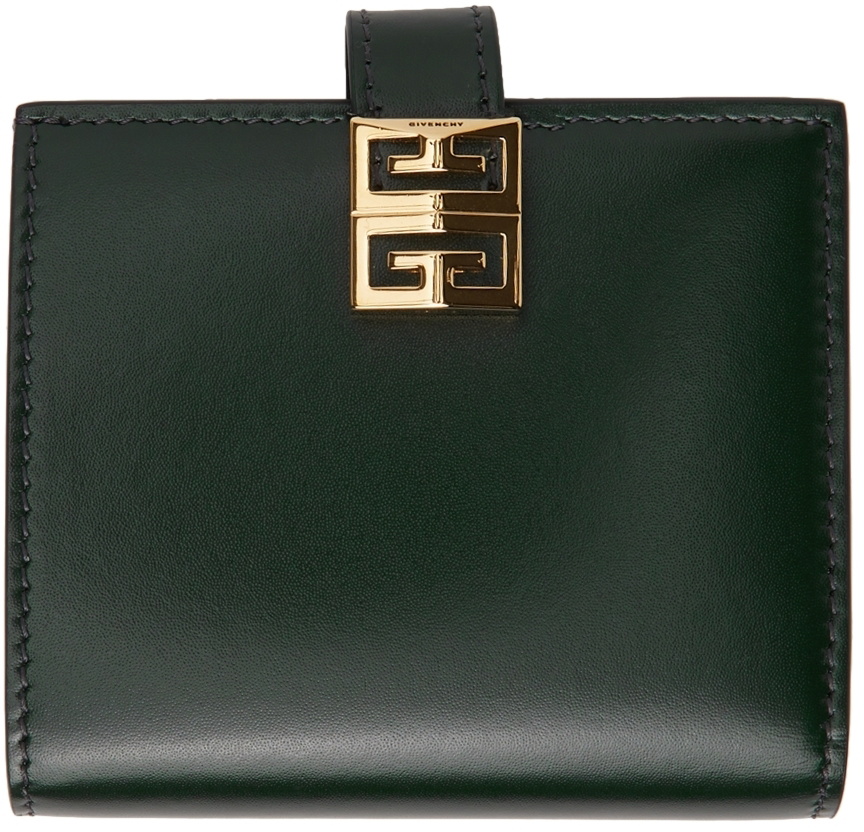 Givenchy Green Small 4G Bifold Wallet Givenchy