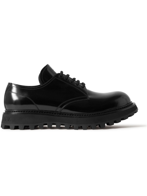 Photo: Dolce & Gabbana - Leather Derby Shoes - Black