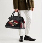 RRL - Leather and Jacquard Holdall - Black