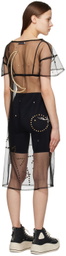 Sky High Farm Workwear Black Constellation Embroidered Midi Dress
