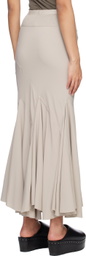 Rick Owens Off-White Divine Bias Maxi Skirt