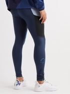 7 DAYS ACTIVE - Endurance Colour-Block Compression Running Tights - Blue