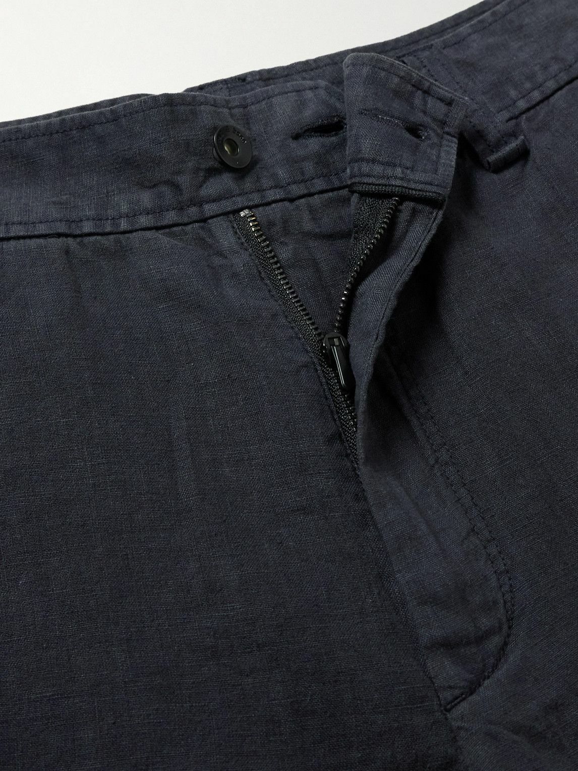 Rag & Bone - Haydon Straight-Leg Linen Shorts - Black