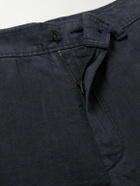 Rag & Bone - Haydon Straight-Leg Linen Shorts - Black