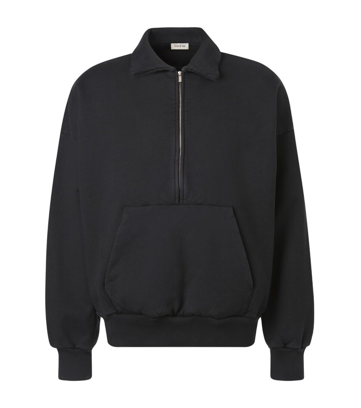 Photo: Fear of God Cotton jersey half-zip sweatshirt