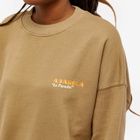 Adanola Women's Resort Sports Oversized Sweatshirt in Deep Sand/Cream