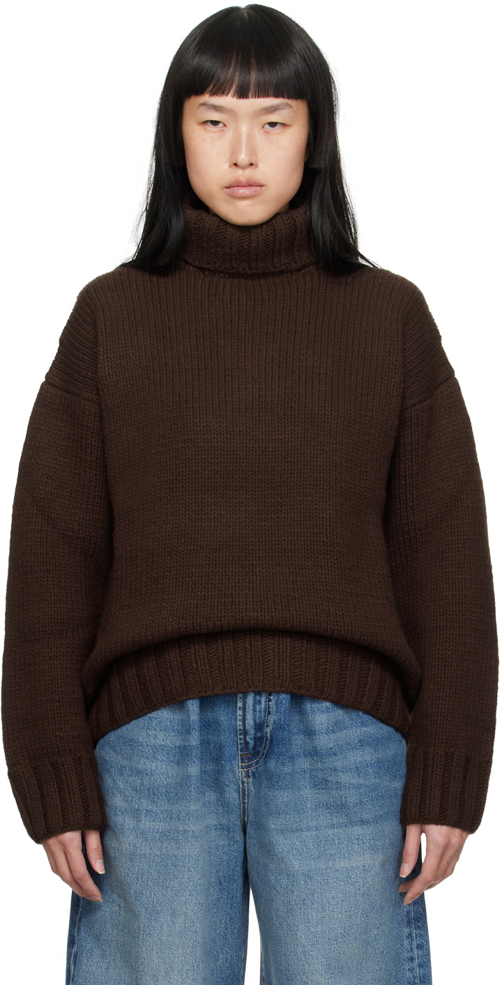 YMC Brown Bluto Wolf Turtleneck
