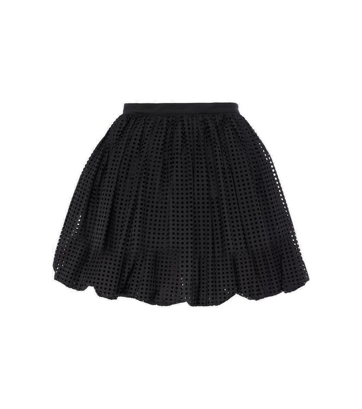 Photo: Alaïa High-rise cotton-blend miniskirt