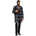 Calvin Klein 205W39NYC Grey Oversized Tartan Check Shirt