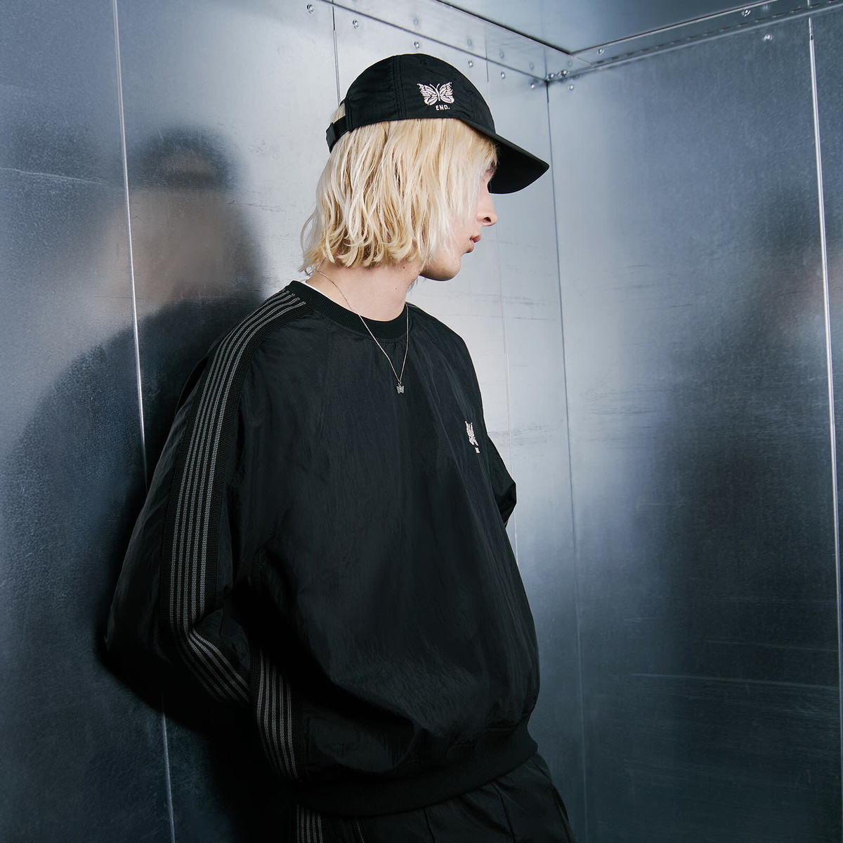 END. x Needles Workers Cap in Black 