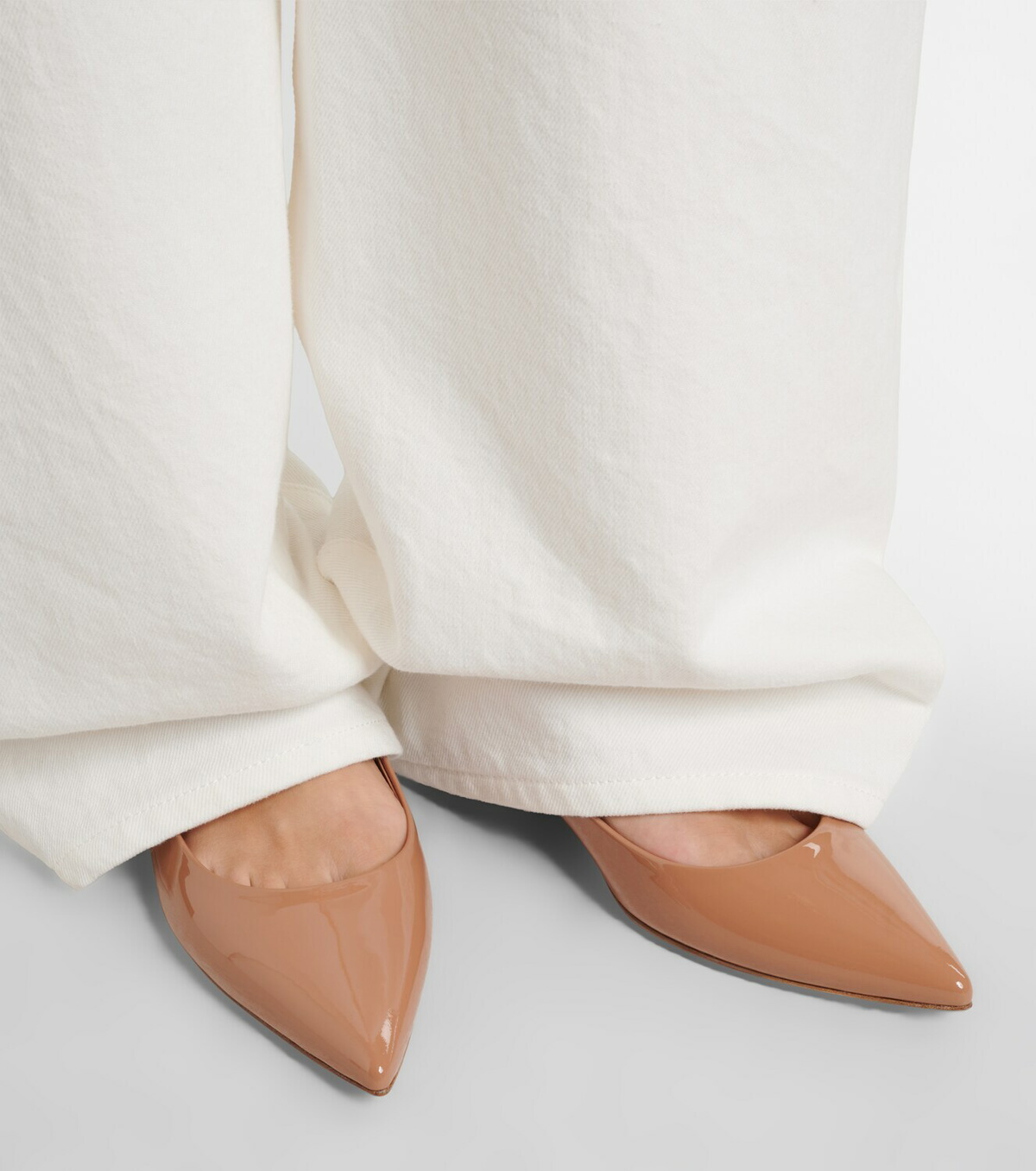 Gianvito Rossi Patent leather Mary Jane flats