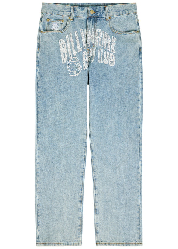 Photo: Billionaire Boys Club Arch Logo Straight-leg Jeans Light Blue