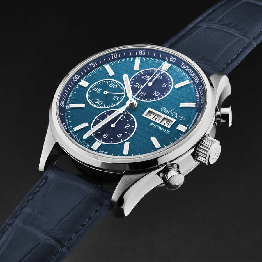 Paul Picot Gentleman Blazer Chronograph Automatic Blue Dial Mens Watch P4309.SG.1131.2614
