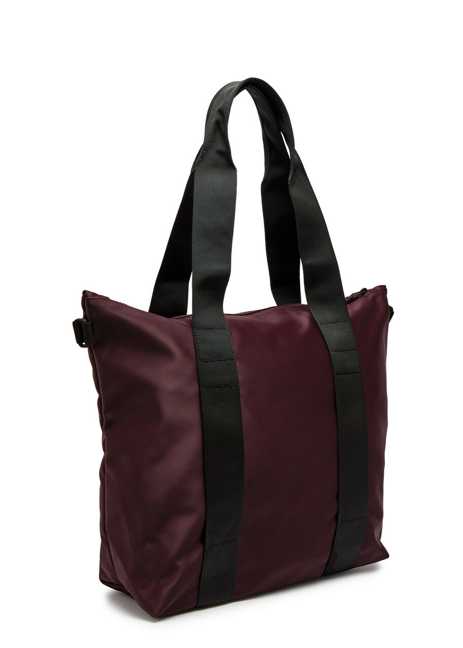 Rains Mini Rubberised Tote - Burgundy - One Size