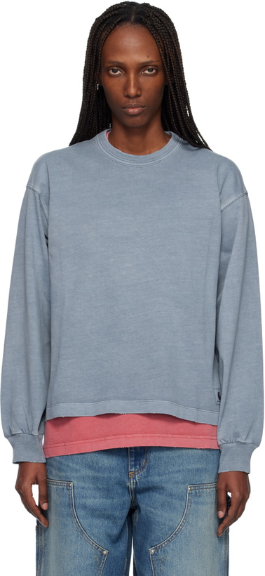 Photo: Carhartt Work In Progress Blue Long Sleeve Torion T-shirt