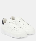 Hogan H-Stripes leather platform sneakers