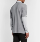 Adidas Golf - Colour-Block Mesh Golf Polo Shirt - Gray