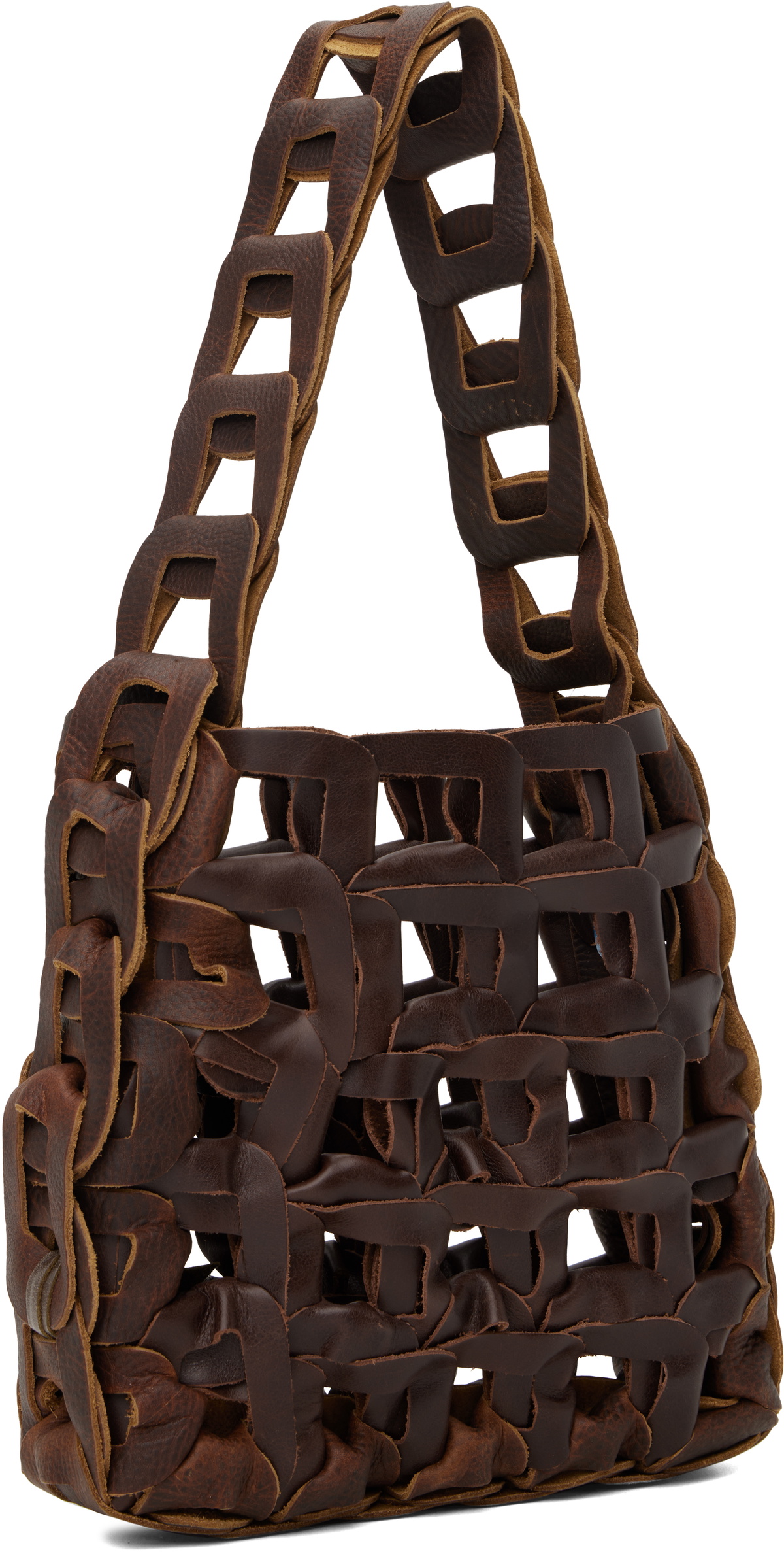 バッグ sc103 brown leather links tote sullen SC103 Brown Links Bag SC103