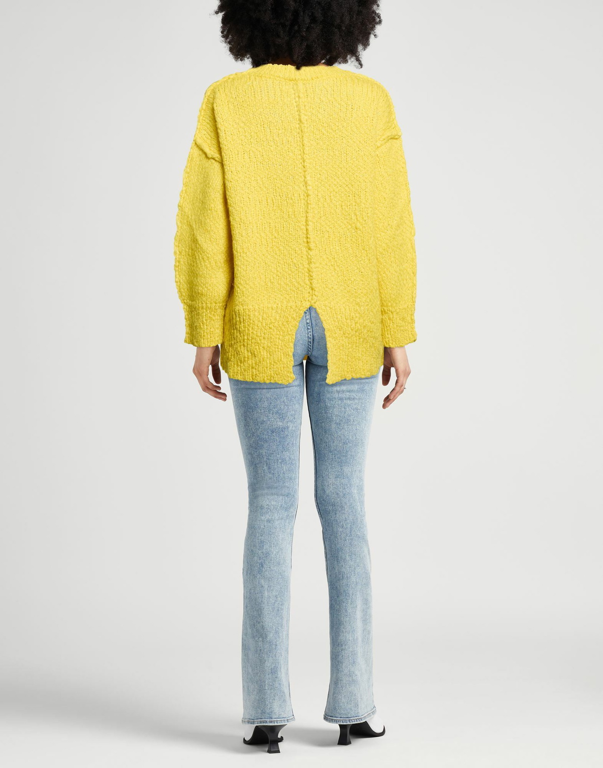 Manila Grace Womens Sweater in Yellow