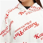 Kenzo Paris Women's Kenzo Verdy Logo Hoodie in Off-White