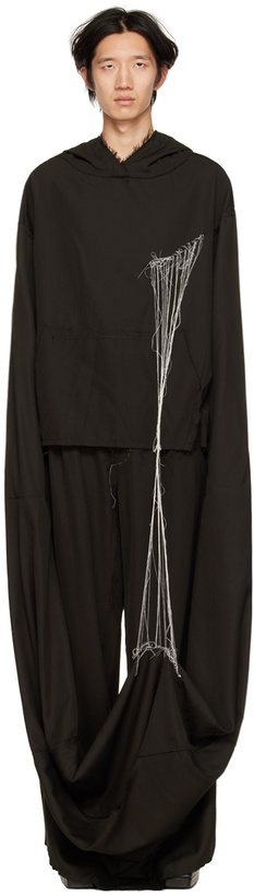 Photo: AIREI SSENSE Exclusive Black Limited Edition Lance Stitch Hoodie