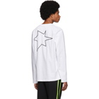 Helmut Lang White Smart People Long Sleeve T-Shirt