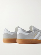 adidas Originals - Munchen Leather-Trimmed Suede Sneakers - Gray