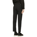 Solid Homme Black Wool Basic Trousers