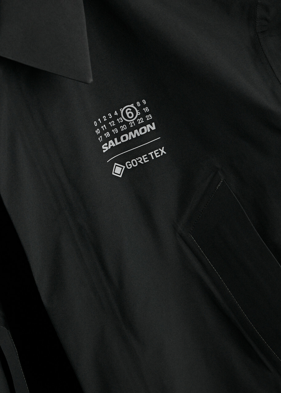 MM6 X Salomon X Salomon Gore-tex Coat Black MM6 Maison Margiela