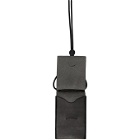 Stay Made Black Leather CC Lanyard Card Holder
