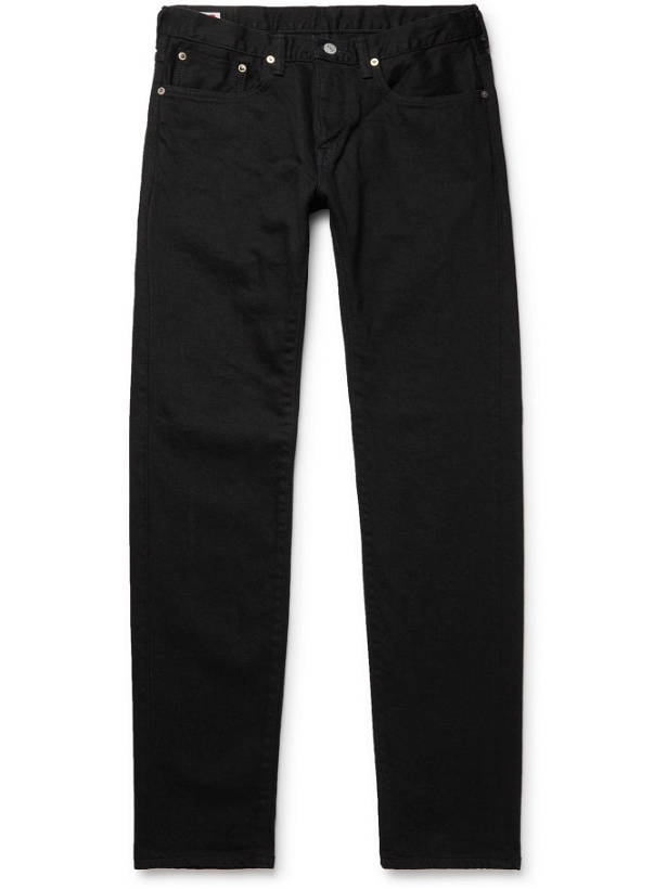 Photo: EDWIN - Kaihara Slim-Fit Tapered Selvedge Denim Jeans - Black - UK/US 30