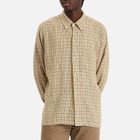 Beams Plus Men's Gunclub Mesh Button Down Shirt in Beige
