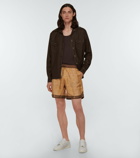 Amiri - Printed silk shorts