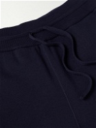 Mr P. - Tapered Double-Faced Merino Wool-Blend Sweatpants - Blue