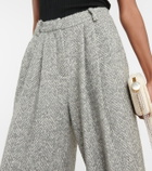 Magda Butrym - Herringbone high-rise wide-leg pants