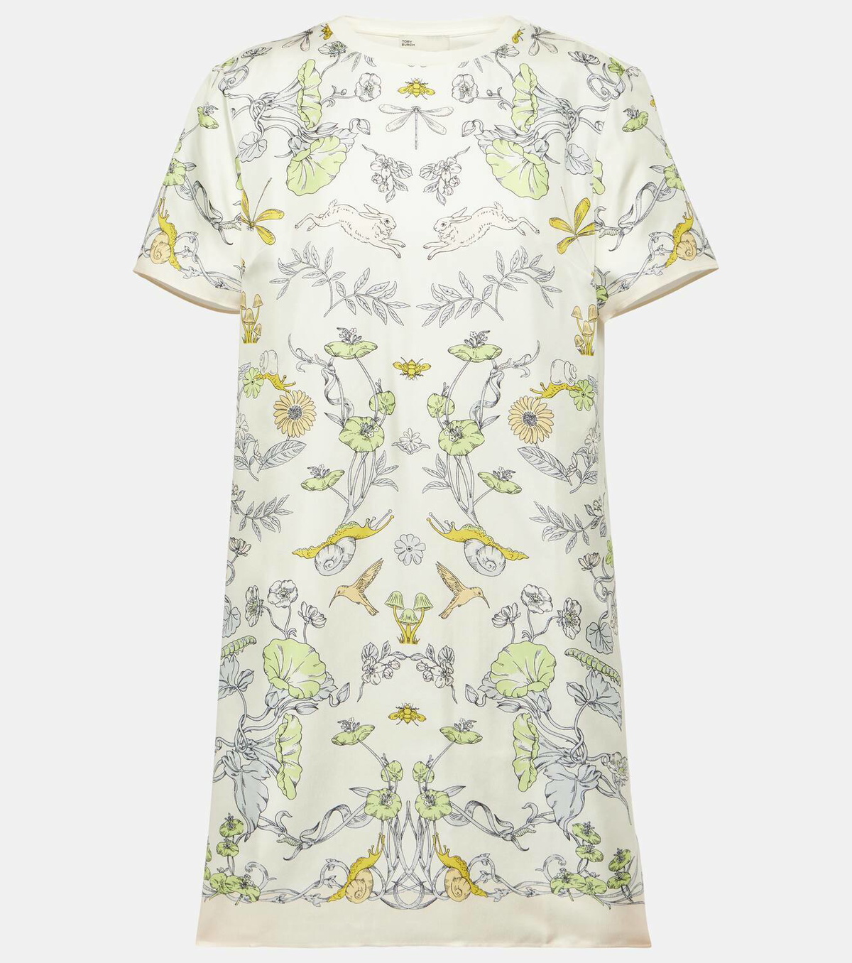 【送料 関税込】Tory Burch Printed cotton and silk minidress Printed silk minidress in multicoloured - Tory Burch | Mytheresa