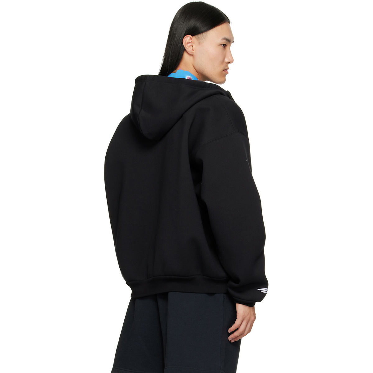Balenciaga Black Zip-Up Hoodie
