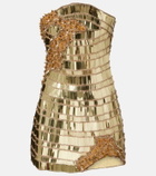Rachel Gilbert Ariel embellished bustier dress