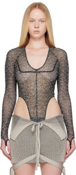 KNWLS Black Haze Bodysuit