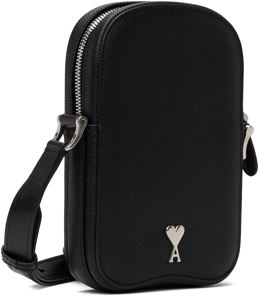 AMI Paris Black Paris Paris Vertical Camera Bag AMI