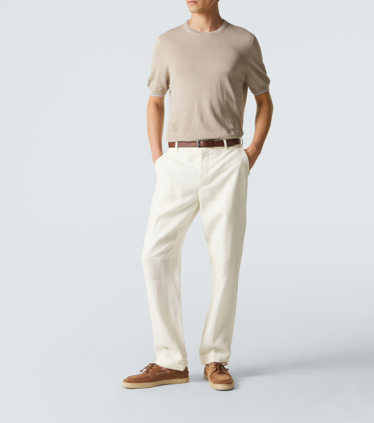 Fedeli Linen and cotton sweater Fedeli