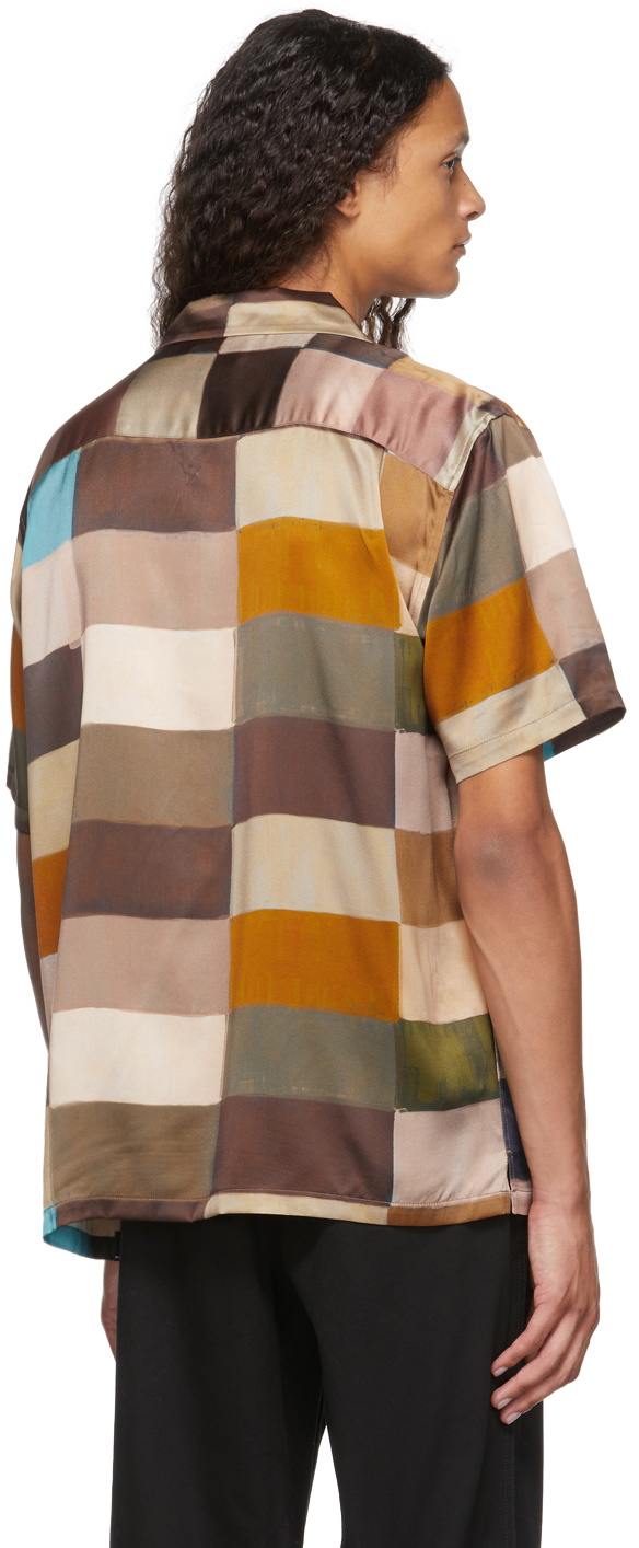 Stüssy Multicolor Painted Check Silk Shirt Stussy