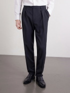 Boglioli - Straight-Leg Pleated Virgin Wool Trousers - Black