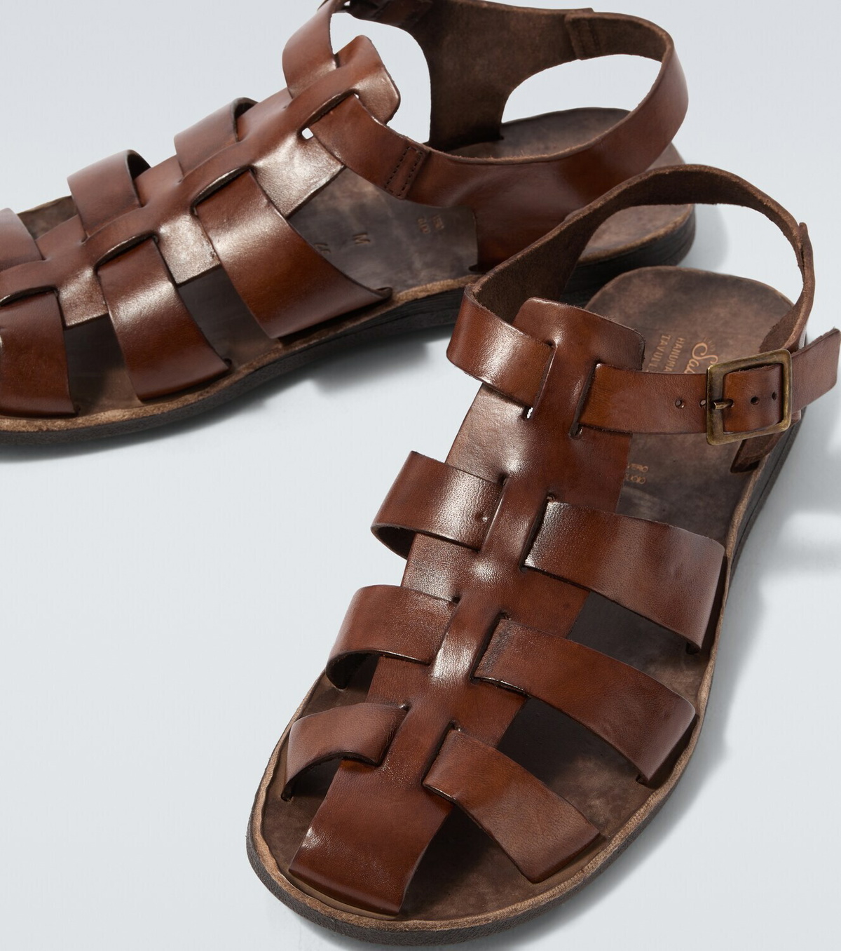 Sabah Porto leather fisherman sandals
