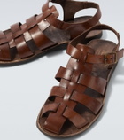 Sabah Porto leather fisherman sandals