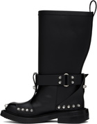 Alexander Wang Black Dixon Buckle Boots