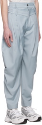 Feng Chen Wang Gray Double Waistband Trousers